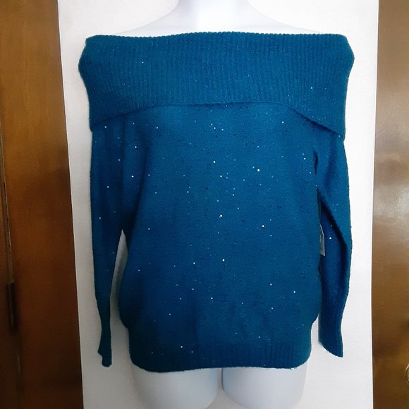 CHICOS TOUCH OF SPARKLE SWEATER NWT - Picture 2 of 9